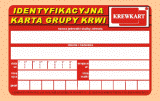 Wzr przemysowy Identyfikacyjnej karty grupy krwi-AWERS